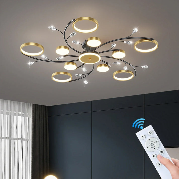 BowLift | GlowDrape Dimmable Pendant Light | Modern Design | LED Light with Variable Brightness | Perfect for Living & Dining Room