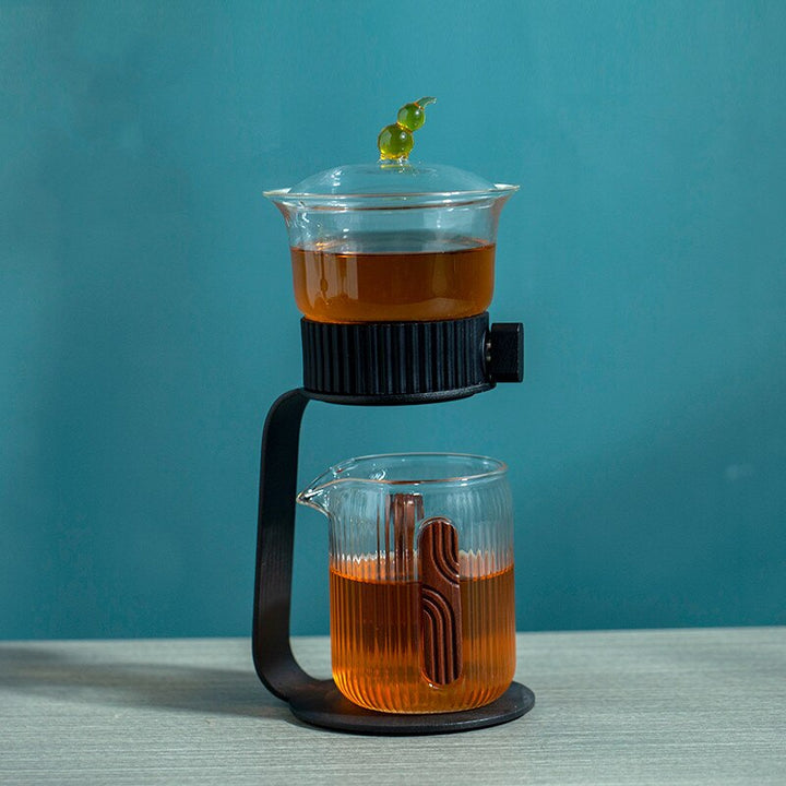 BowLift | Ancient Mystery Leaf Glass Teapot