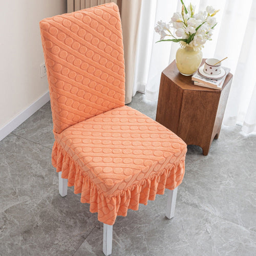BowLift | Seraphine Embossed Oval Knitting Dining Chair Cover