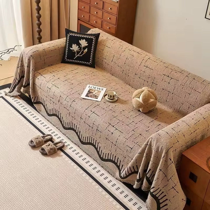 BowLift | Serene Horizon Lines Sofa Cover