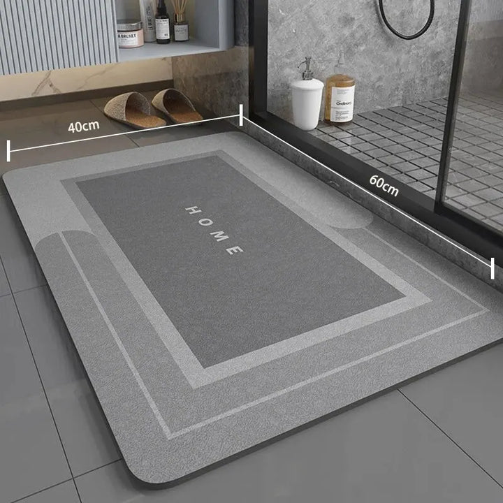 Non-Slip Bath Mat, Quick-Drying Microfiber, 40 x 60 cm