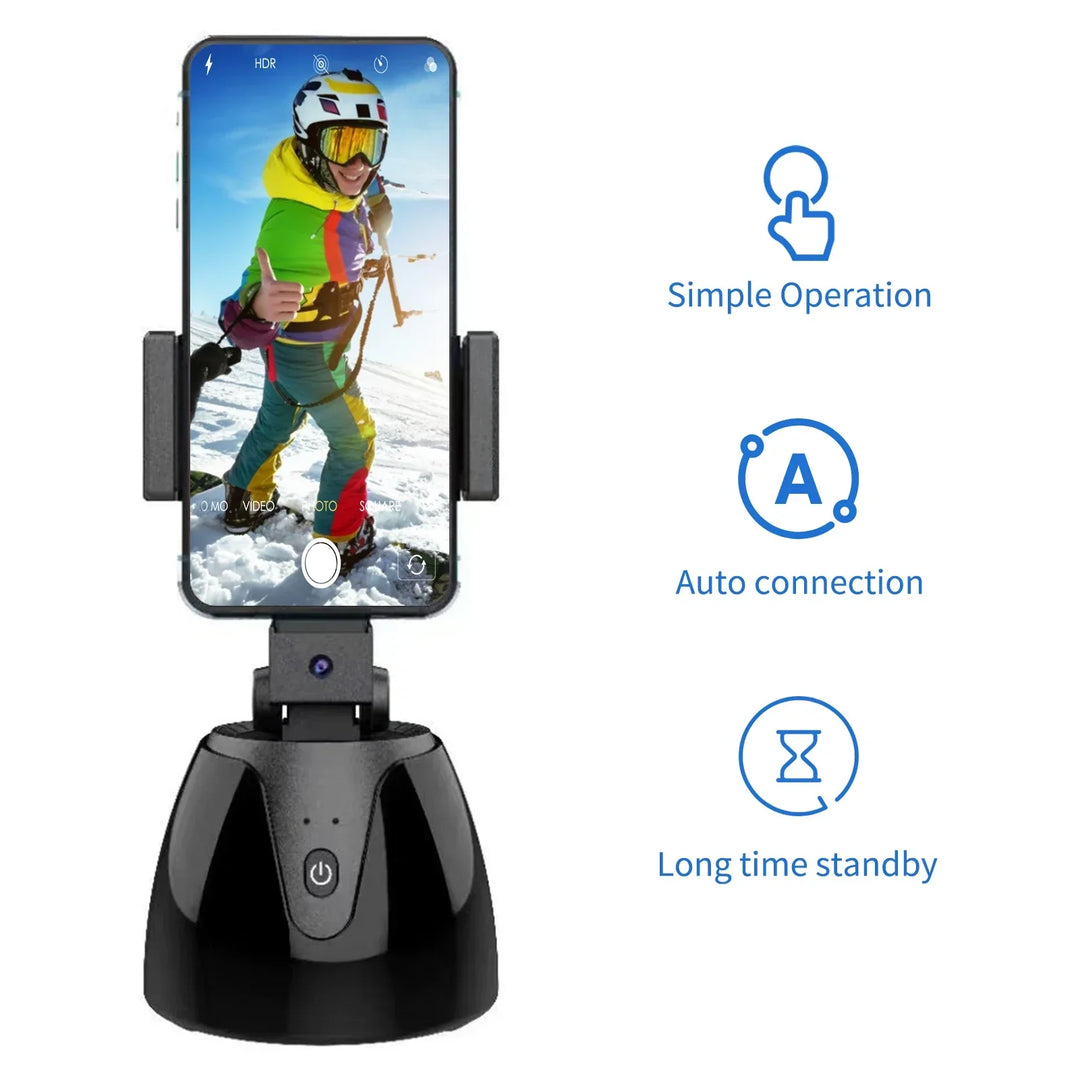 BowLift | 360 Auto Face Tracking Rotating Wireless Bluetooth Phone Holder