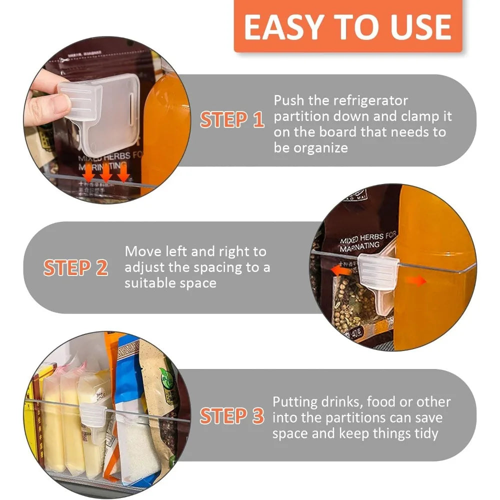 BowLift | Refrigerator Door Organizer Clip