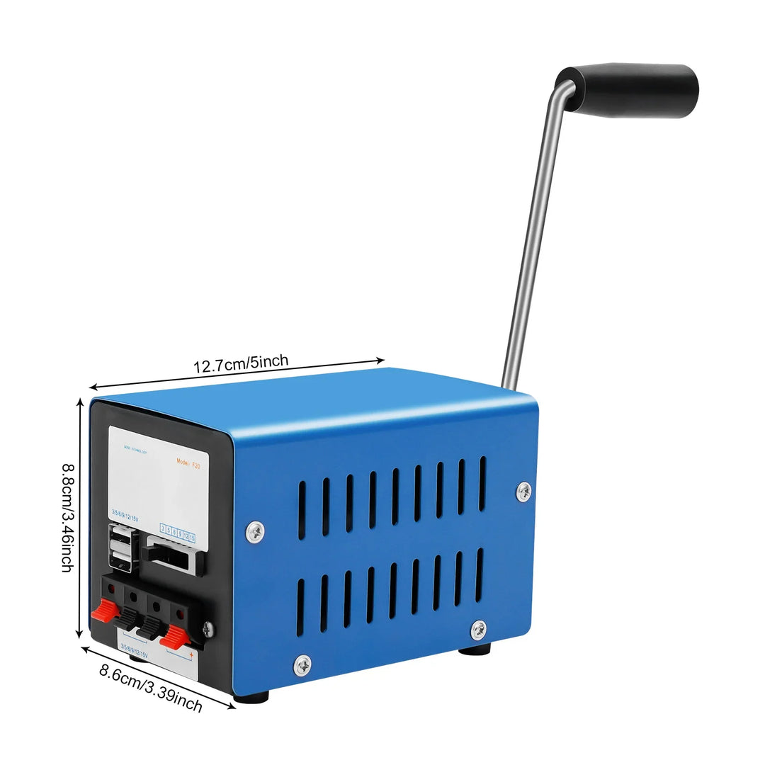 BowLift | Mini Hand Dynamo USB Generator – Power without Grid