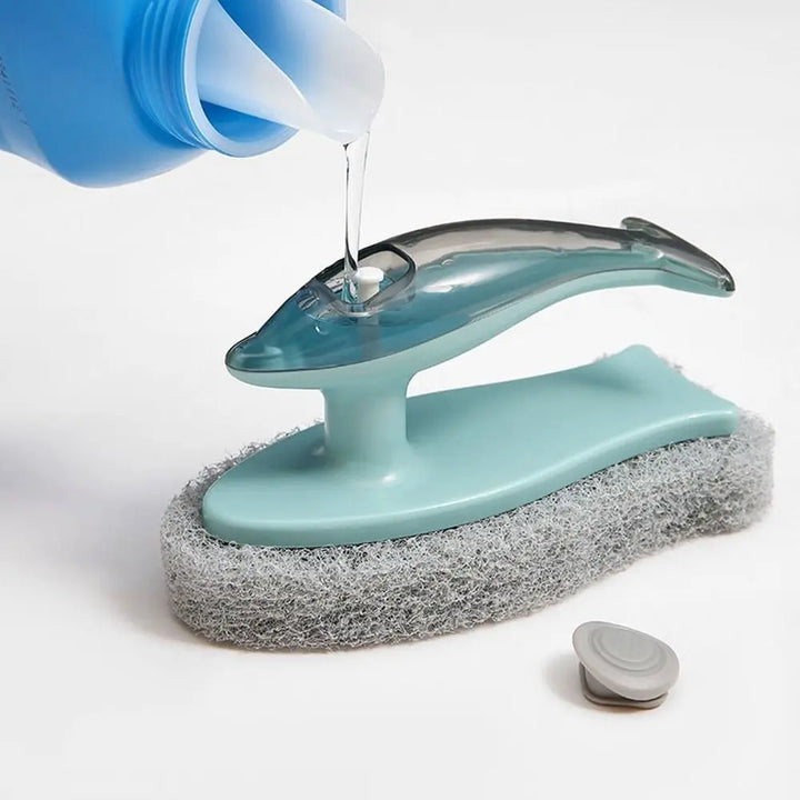 BowLift | Soap Dispenser Dolphin-Shaped Kitchen Brush