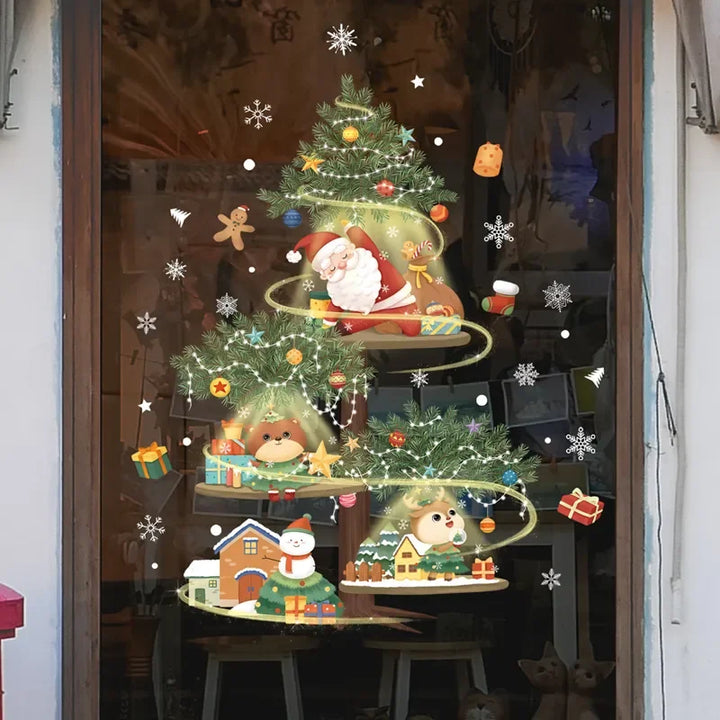 BowLift | MerryScenes | Festive Glass Stickers