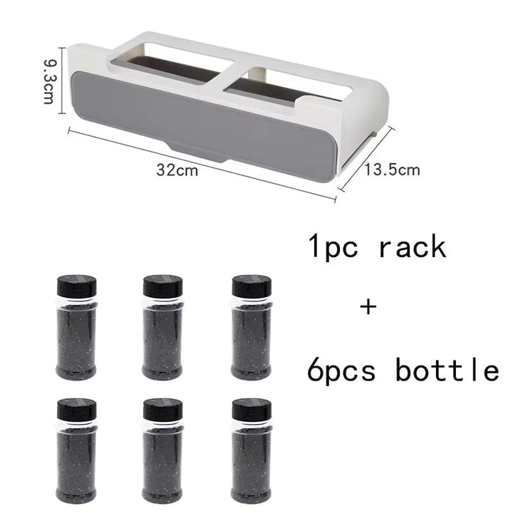 Adhesive Herb Organizer – Sleek Kitchen Storage Solution Bowlift