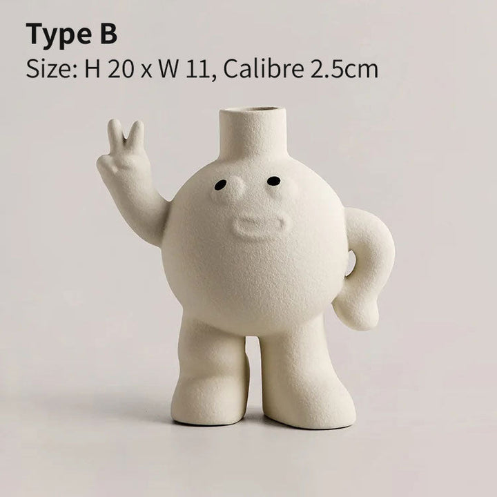 Character Ceramic Vase | Bowlift