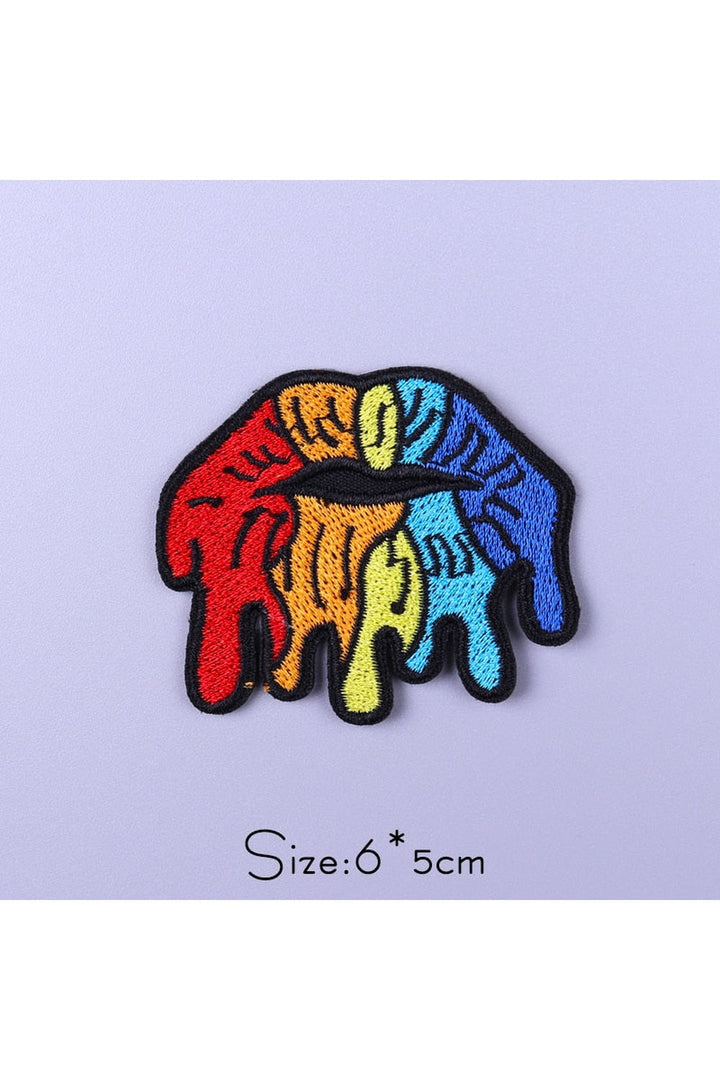 Punk Style Embroidered Patches | Bowlift