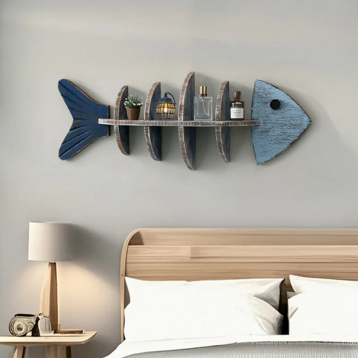 BowLift | Nordic Fish Wooden Shelf