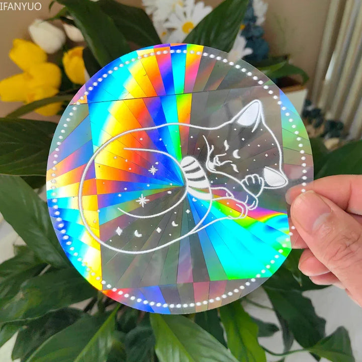 BowLift | SunGlow Window Sticker | 3D Rainbow Effect | Self-Adhesive & Reusable