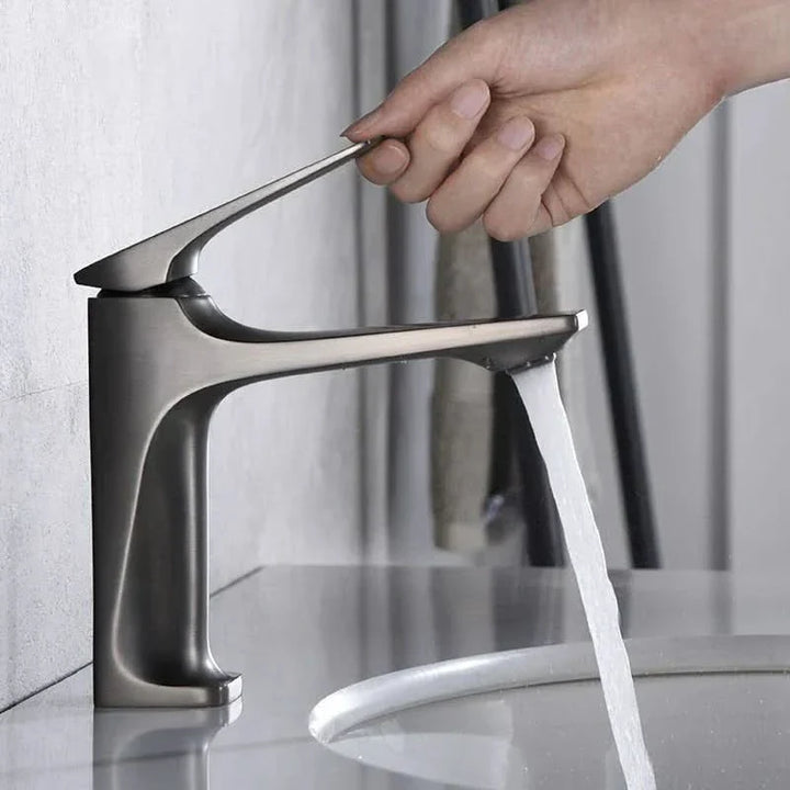 BowLift | Elegant Bathroom Faucet  Single Handle  Durable Metal