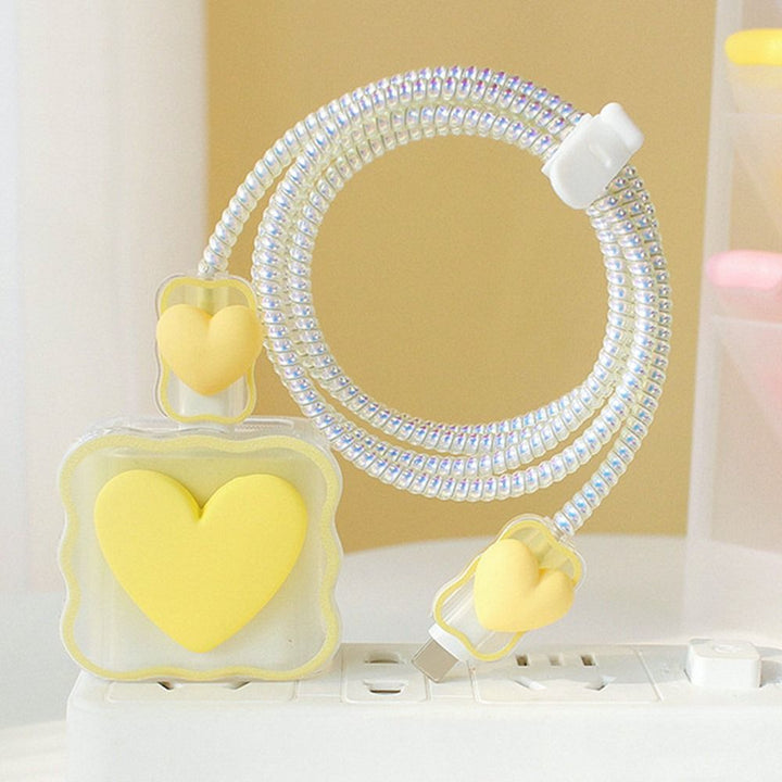 BowLift | Transparent Love Charging Cable Protector Case