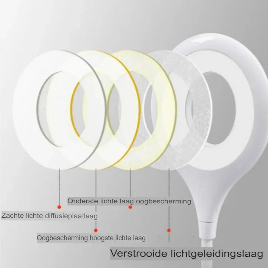 BowLift | Compact and Rechargeable Night Light – Flexible LED Light for Desk and Nightstand