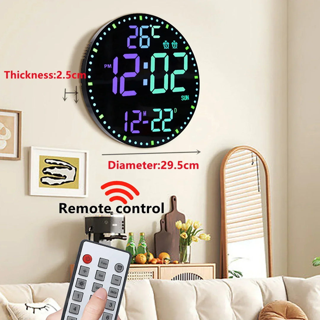 WiFiTime Clock - Smart LED Wall Clock with Calendar Bowlift