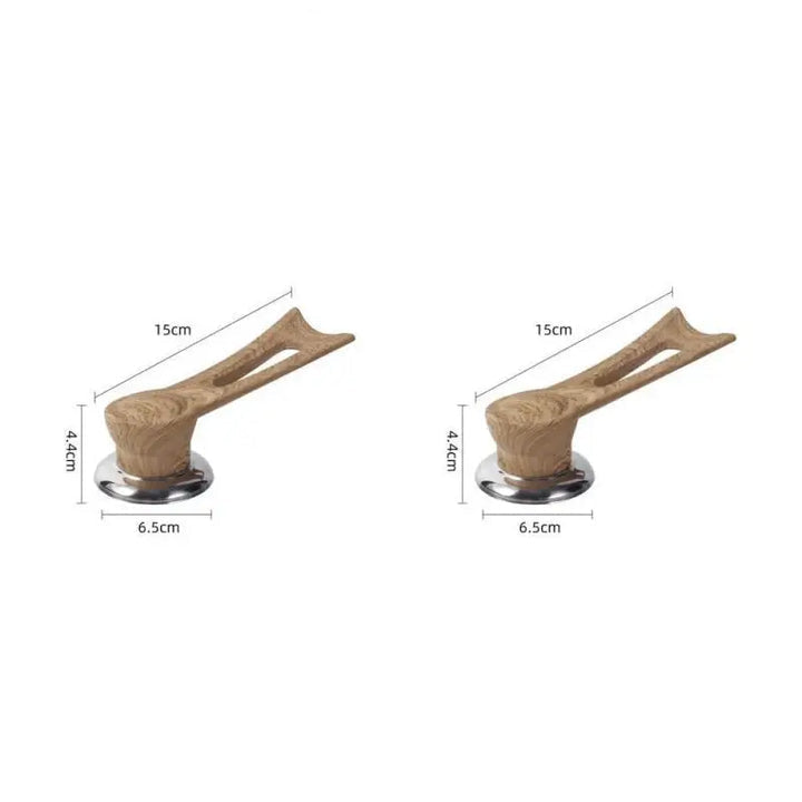 BowLift | Replacement handle for pot lid – wood design with stainless steel base