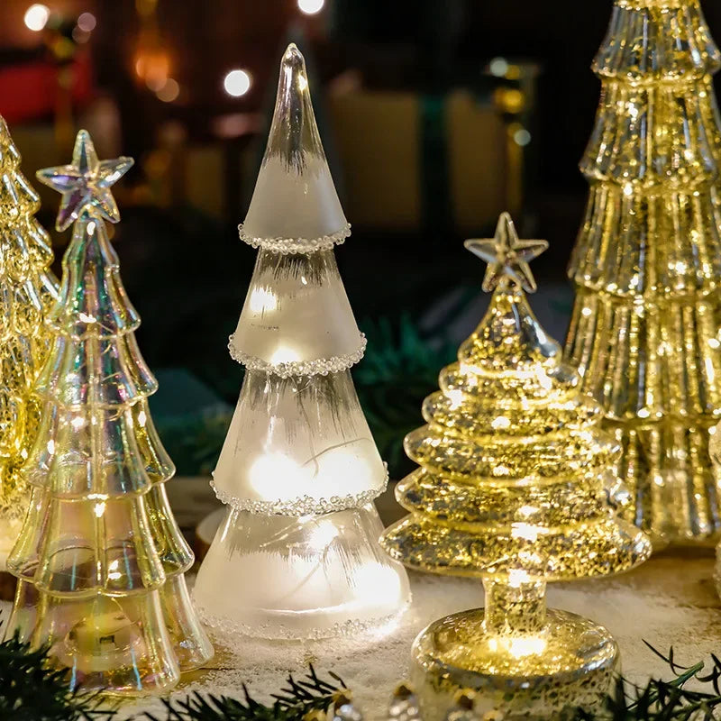 BowLift | Christmas Time LED Frosted Glass Tree Lamp