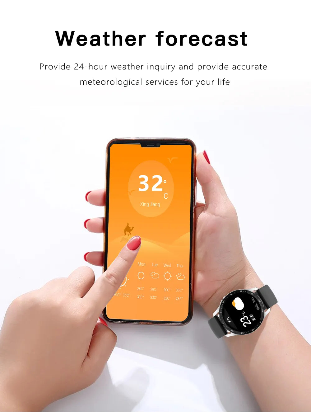 BowLift | Two In One  Smart Watch With Bluetooth Earbuds