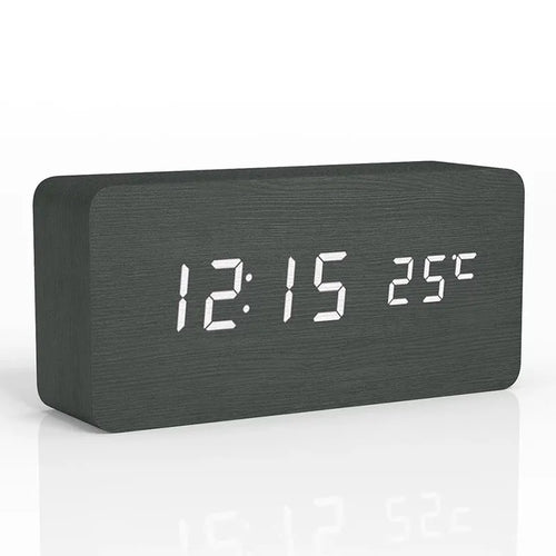 BowLift | Wooden Digital Alarm Clock | LED Display | Modern Design | Silent | Environmentally Friendly