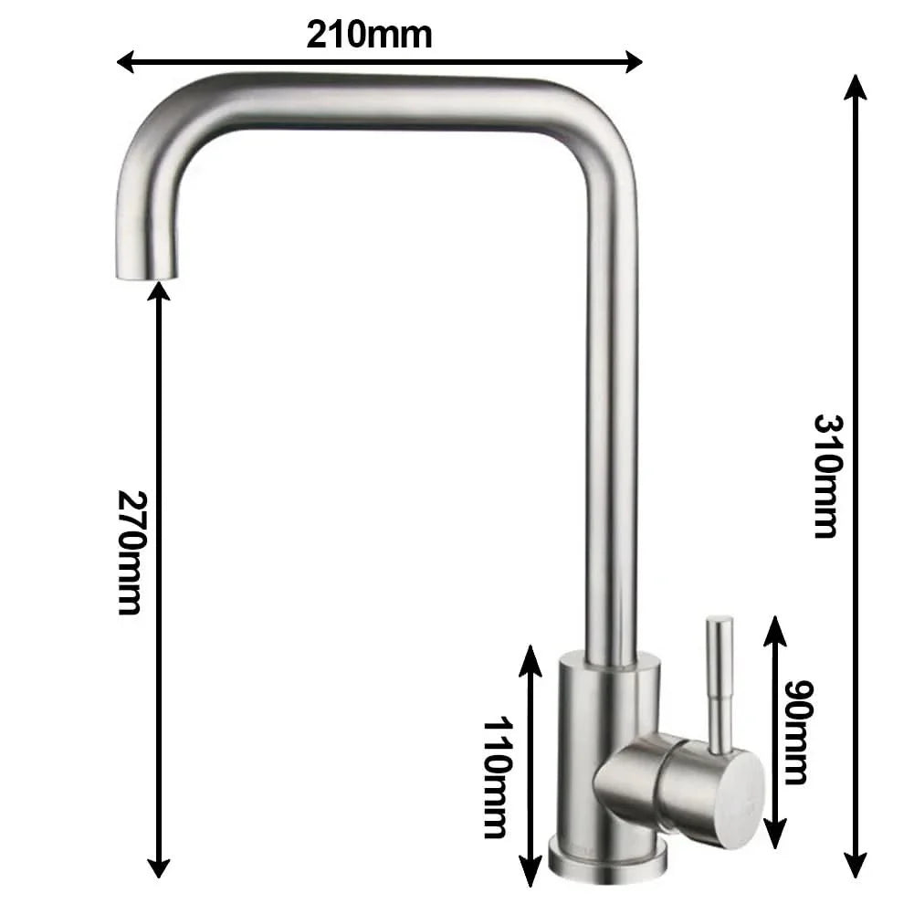 BowLift | Stainless Steel Kitchen Faucet with Pull-Out Spout