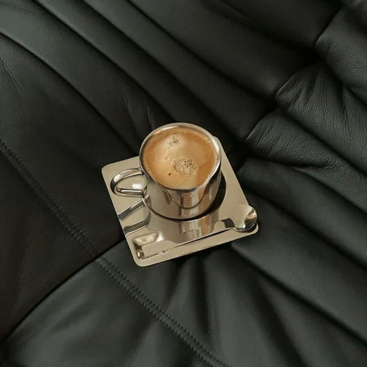 BowLift | Stainless Steel Coffee Cup and Tray