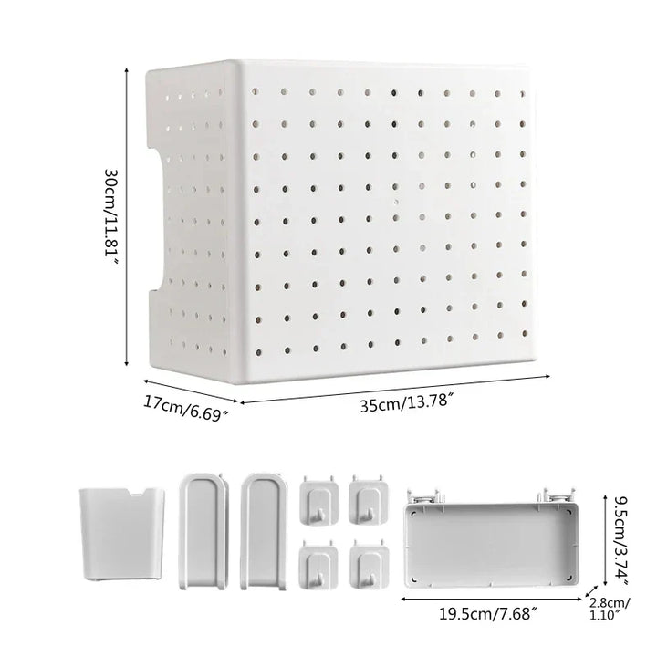 BowLift | Kitchen Organizer Wall-Mounted Hole Board Storage Rack