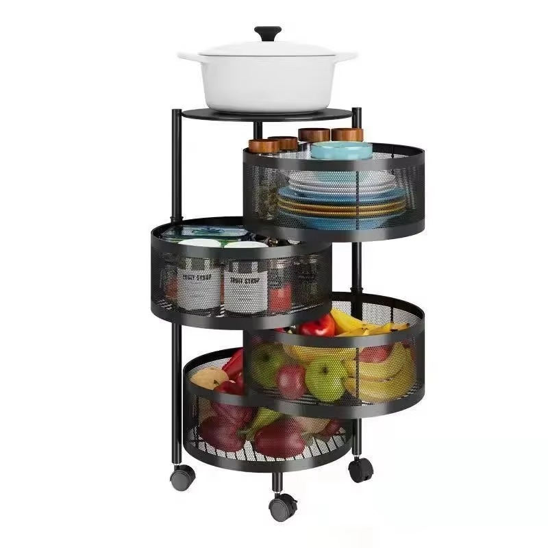 BowLift | 360° Rotating Multi-Layer Kitchen Round Storage Rack