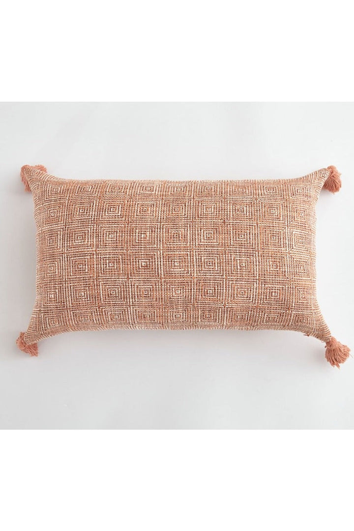 White Tassel Pillow Cover | Bowlift
