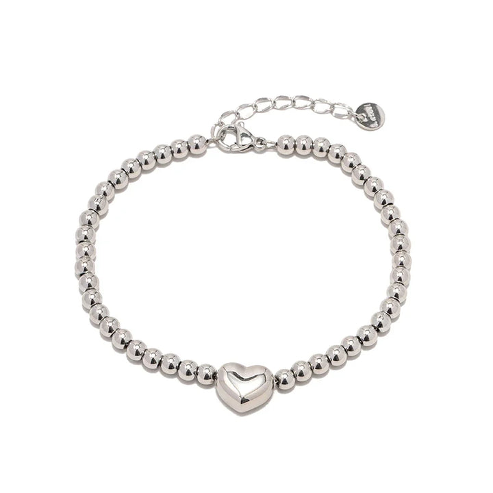 BowLift | 18k Classy Beaded Heart Bracelet