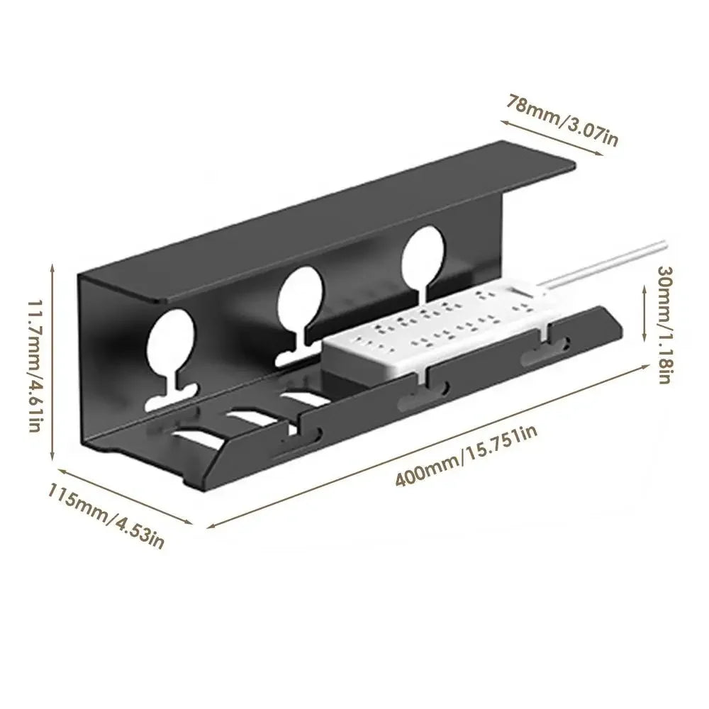BowLift | CableFixx Cable Channel | Self-adhesive & Durable | For organization under the desk