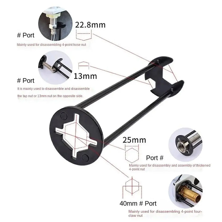 BowLift | Dual-Headed Easy Repair Faucet Wrench