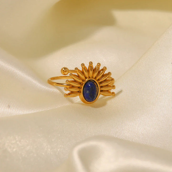 BowLift | Dainty Lapis Sun Shine Ring
