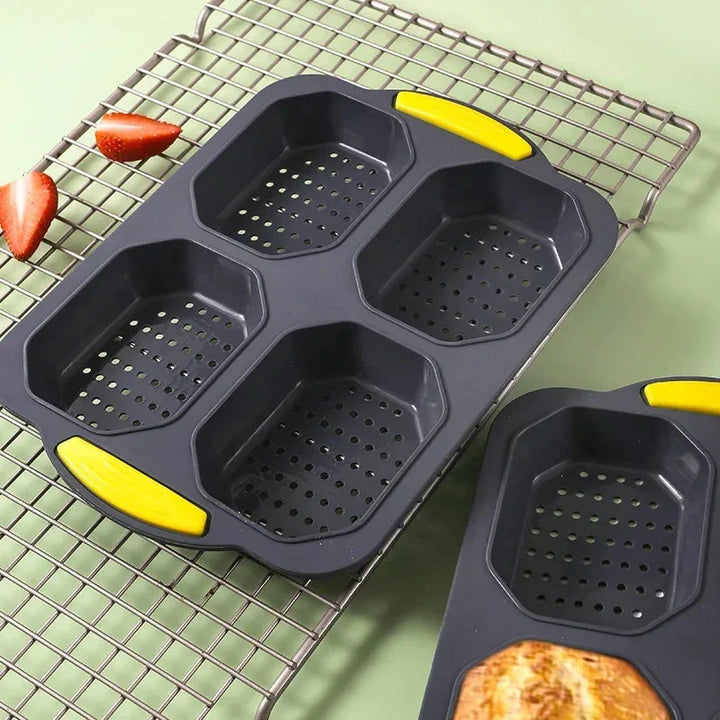 BowLift | Bunello Burger Mold | Silicone Baking Mold for Buns | Non-Stick & Heat Resistant | 6-Piece Mold