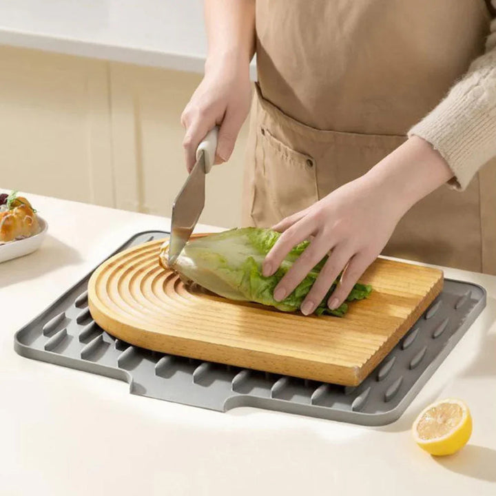 BowLift | Silicool Water-Draining Silicone Drying Mat – Heat Resistant, Non-Slip & Multifunctional