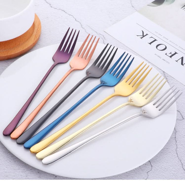 BowLift | Luxury table fork with durable plating shine