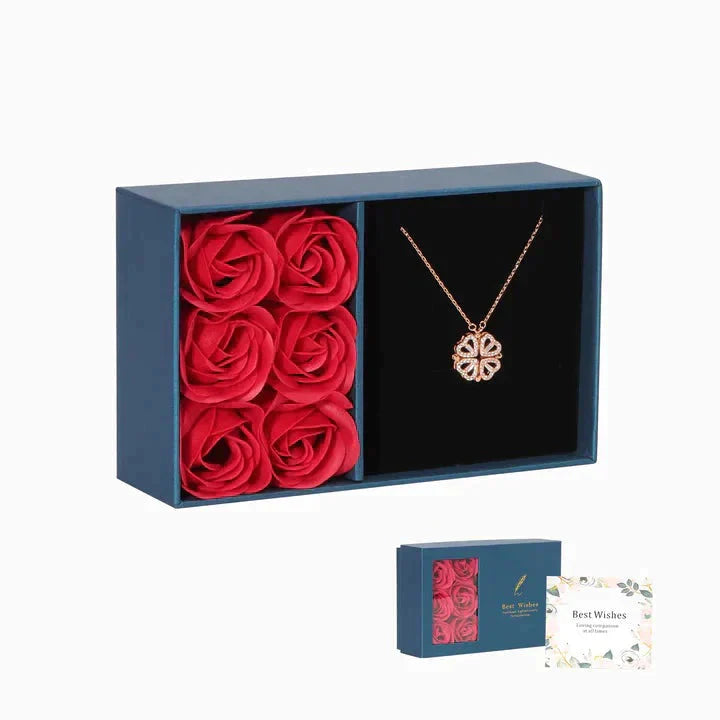 BowLift | Magnetic Leaf & Heart Necklace