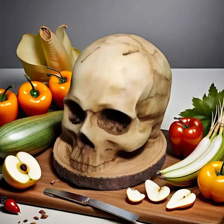 BowLift | Gothic Skull Knife Holder Kitchen Decor Rack