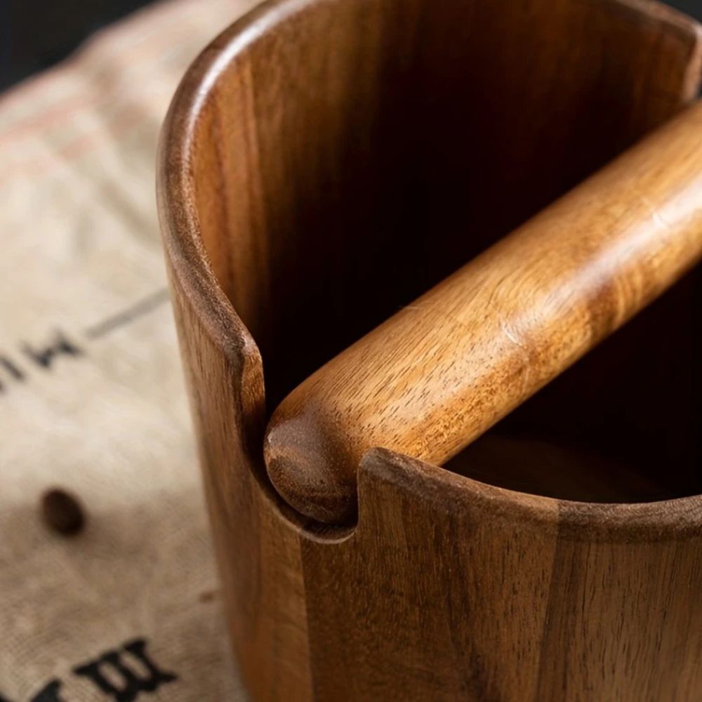 BowLift | Solid Wood Coffee Knock Box