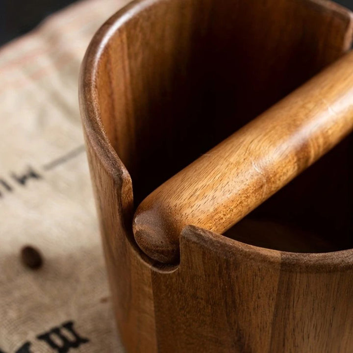BowLift | Solid Wood Coffee Knock Box