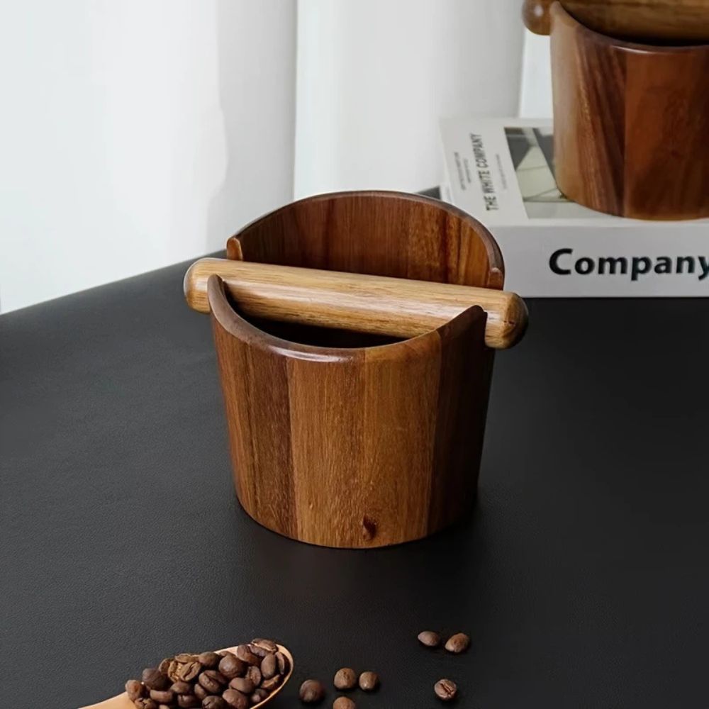 BowLift | Solid Wood Coffee Knock Box