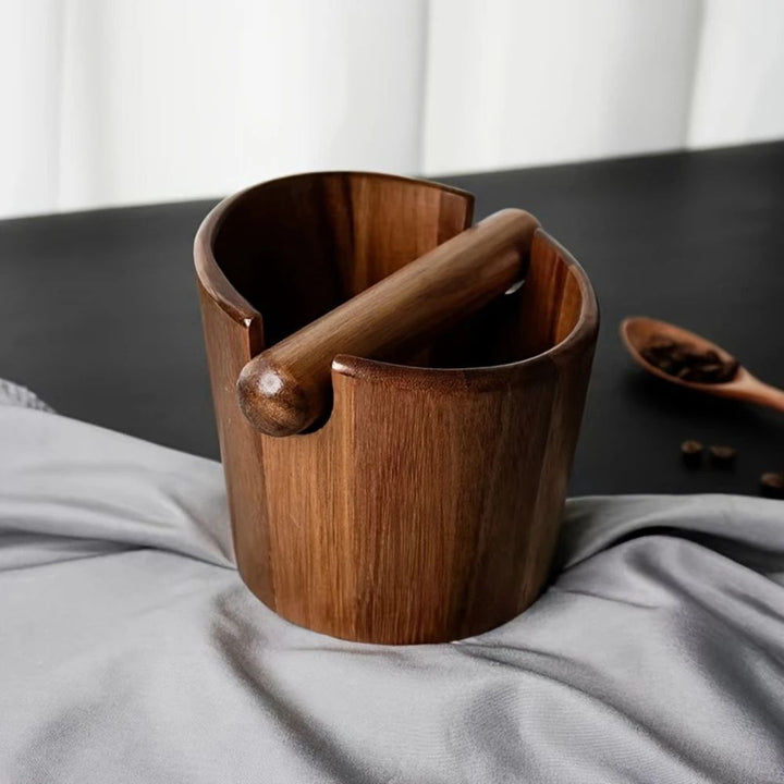 BowLift | Solid Wood Coffee Knock Box