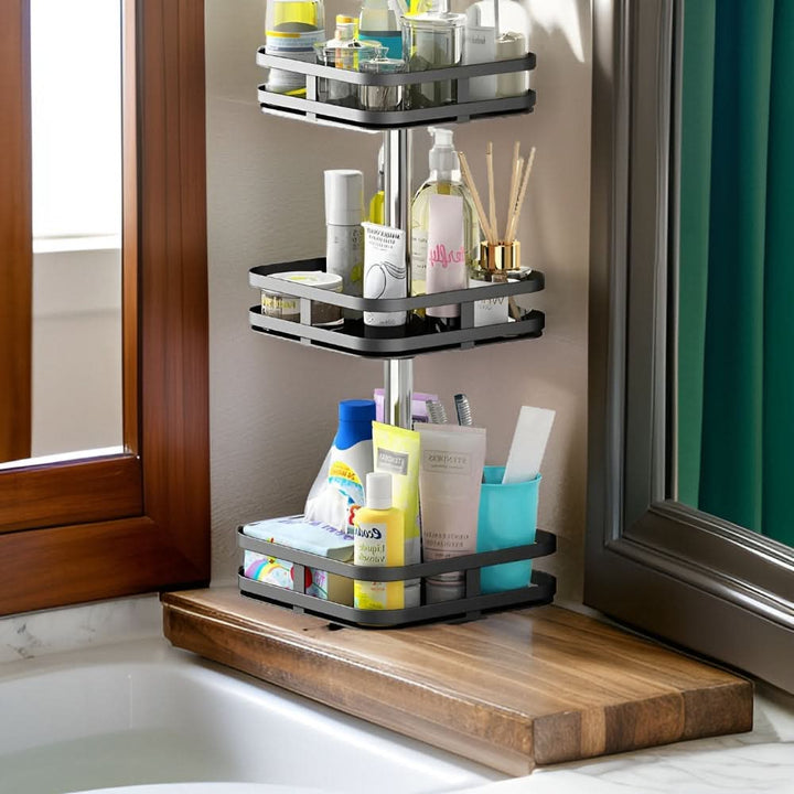 360-Degree Rotating Spice Rack Organizer with One to Three Levels