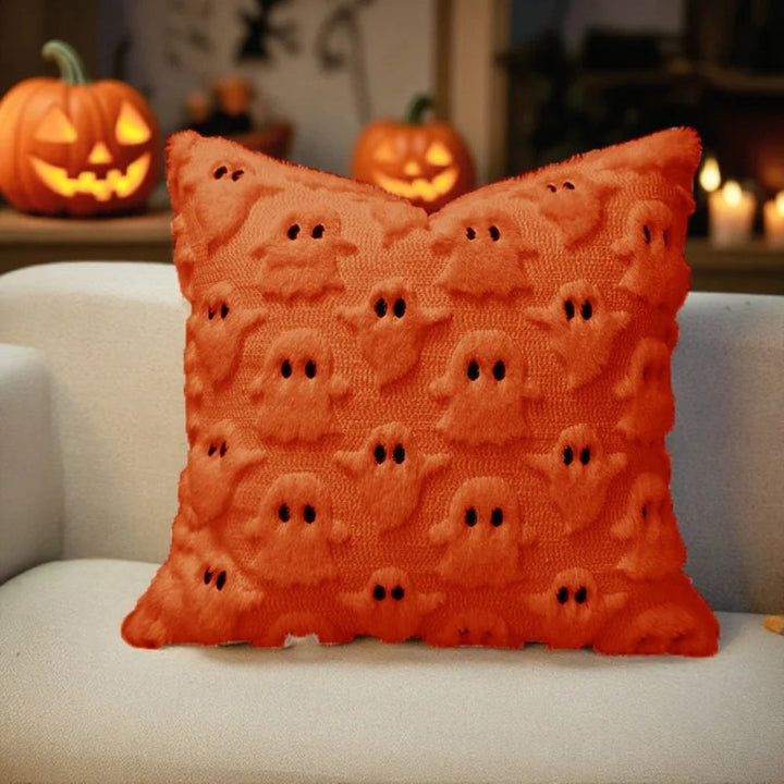 BowLift | Spooky Ghost Plush Halloween Cushion Cover