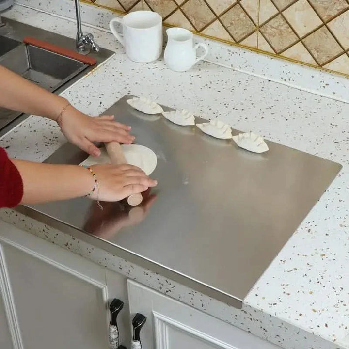 BowLift | SliceGrip Stainless Steel Cutting Board with Spill Guard