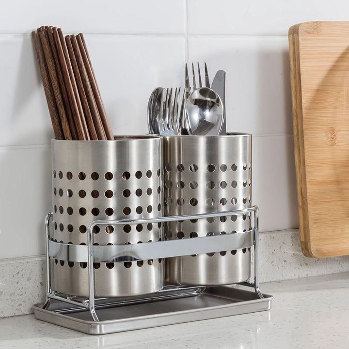 BowLift | Stainless Steel Utensil Holder with Hole