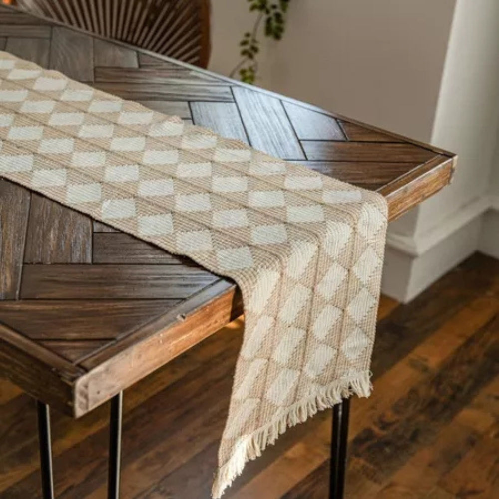 BowLift | Stitching Tassel Diamond Table Runner