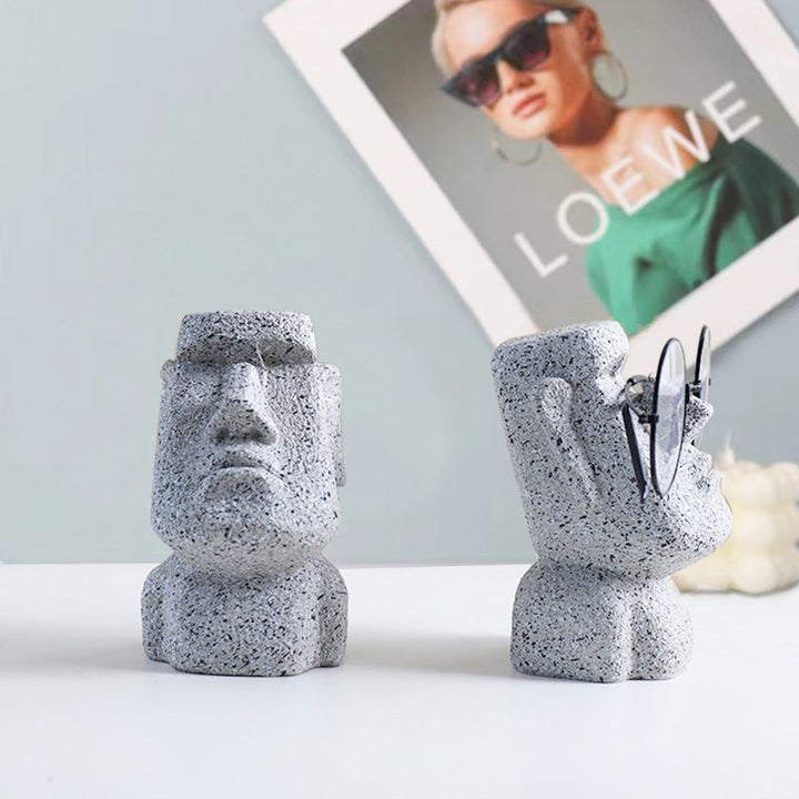 BowLift | Stone Face Eyeglass Holder Stand