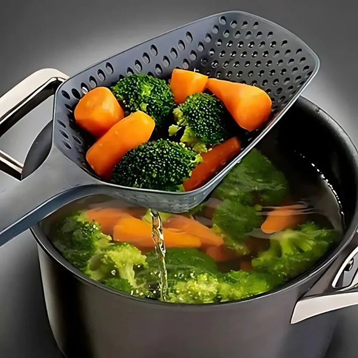 BowLift | Large PP kitchen spoon for draining vegetables – Practical slotted spoon for the kitchen