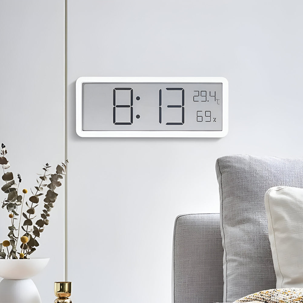 BowLift | Digital LED Wall Clock with Temperature and Humidity