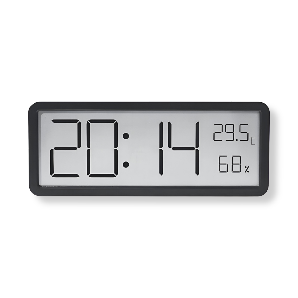 BowLift | Digital LED Wall Clock with Temperature and Humidity